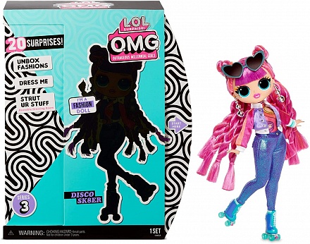 Кукла L.O.L. Surprise! O.M.G. Series 3 Roller Chick 20 сюрпризов 